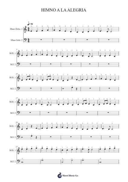 Himno a la Alegría Sheet Music by Ludwig van Beethoven-Arr.Bophen