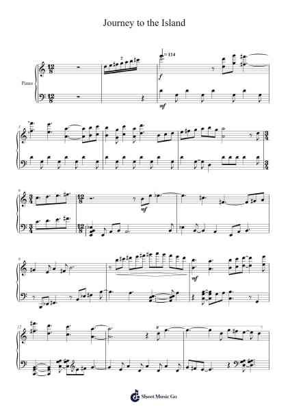 Journey to the Island Sheet Music by John Williams-Arr.Jusmens