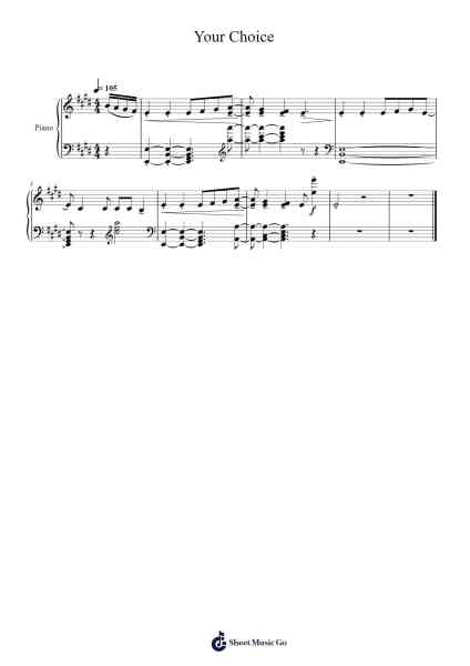 Your Choice Sheet Music by Fabien Tell-Arr.Hifaithe Fojames