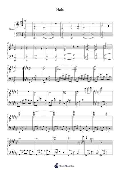 Halo Sheet Music by Martin O'Donnell-Arr.Morsedric