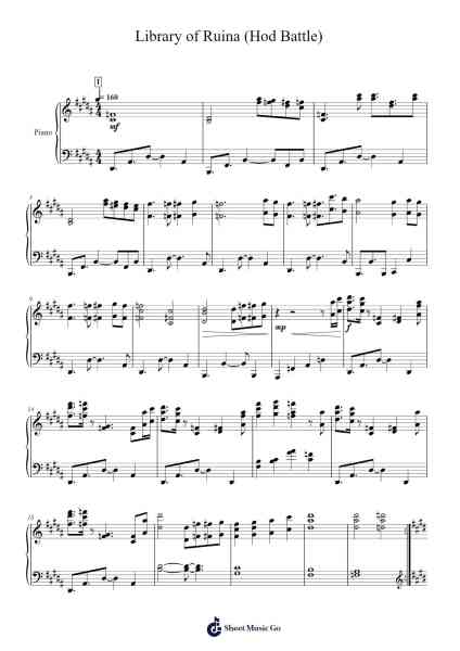 Library of Ruina (Hod Battle) Sheet Music by StudioEIM-Arr.Temlouie Ramsjo
