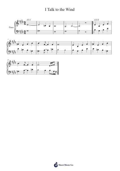 I Talk to the Wind Sheet Music by King Crimson-Arr.Kyleret Earlkyle