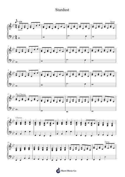 Stardust Sheet Music by undefined-Arr.Xanbriel Rague