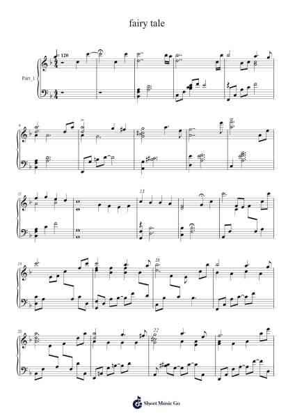 Fairy Tale Musica per pianoforte di Yiruma - Arr.Miketers Lcott