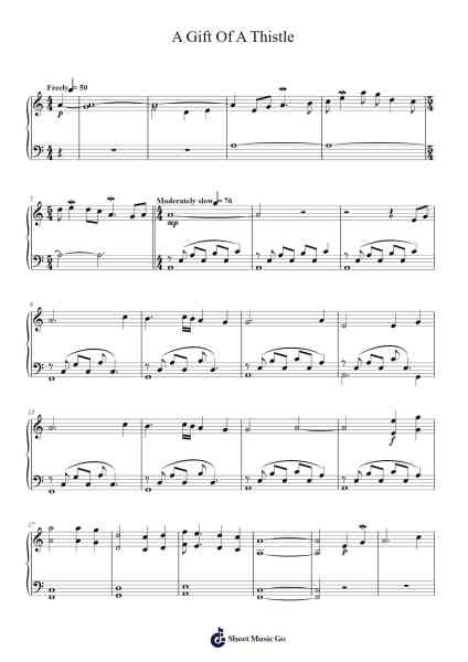 A Gift Of A Thistle Sheet Music by James Horner-Arr.Childdy Whitkin