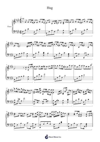 Hug Sheet Music by SEVENTEEN-Arr.Stilkim