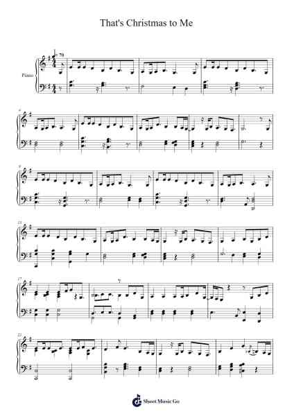 That's Christmas to Me Sheet Music by Pentatonix-Arr.Wyann Ianli