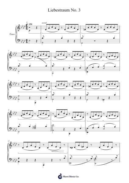 Liebestraum No. 3 in A-Flat Major, S. 541/3 โน้ตเพลงโดย Franz Liszt-Arr.Hifaithe Fojames