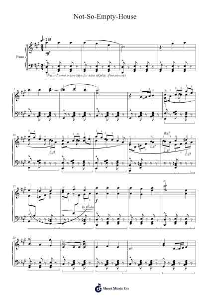 Not-So-Empty-House Sheet Music by Omori Sound Team-Arr.Walshac