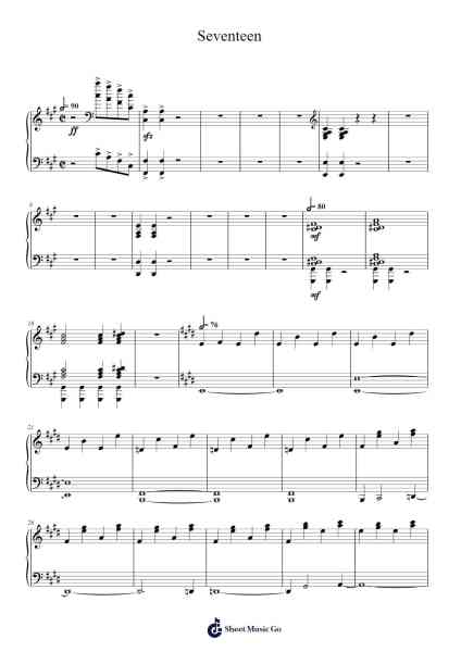 Seventeen Sheet Music by Laurence O'Keefe-Arr.Polriah