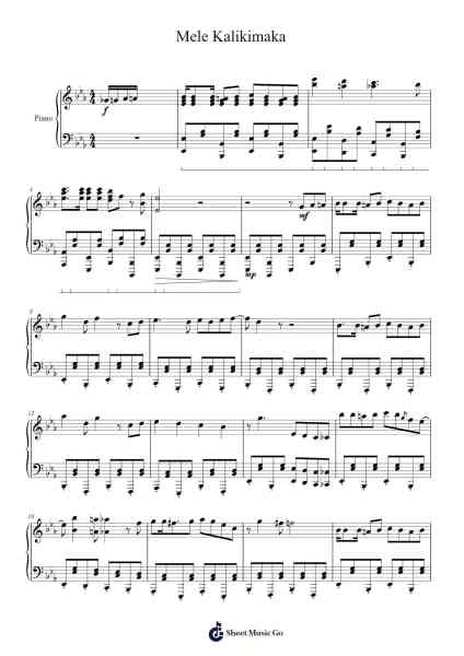 Mele Kalikimaka Sheet Music by R. Alex Anderson-Arr.Yvettenat Iveshall