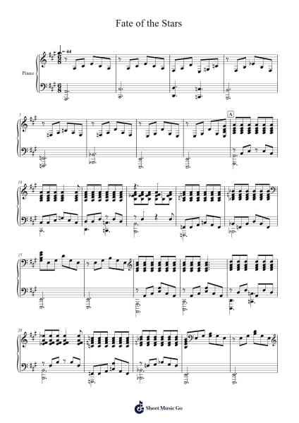 Fate of the Stars Sheet Music by Tally Hall-Arr.Trecus Yalelot