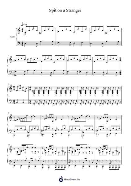Spit on a Stranger Sheet Music by Pavement-Arr.Shirvien