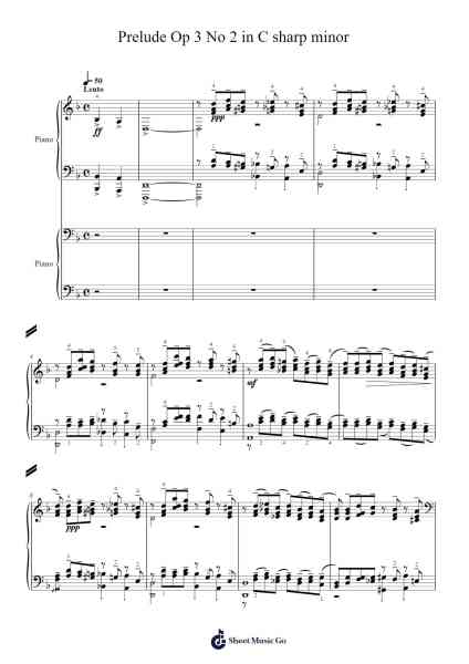 Prelude in C Sharp Minor, Op. 3 No. 2 Sheet Music by Sergei Rachmaninoff-Arr.Fevans