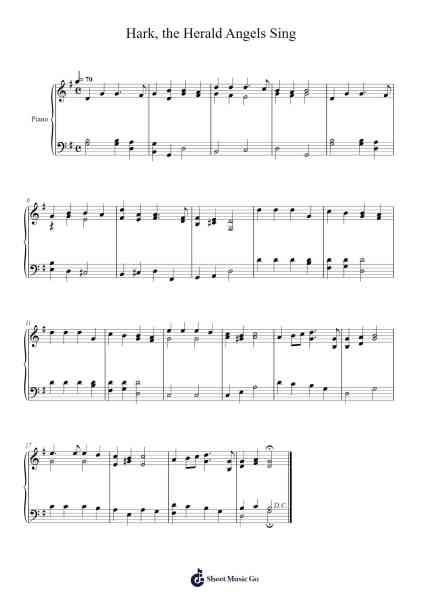 Hark, the Herald Angels Sing Sheet Music by Felix Mendelssohn-Arr.Gunnd