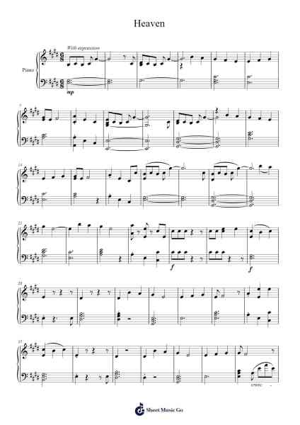 Heaven Sheet Music by Pink Sweat$-Arr.Bellper Cowcolm