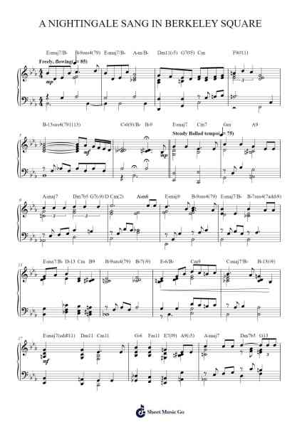 A Nightingale Sang In Berkeley Square Sheet Music by The Manhattan Transfer-Arr.Maugvia Browninglogg