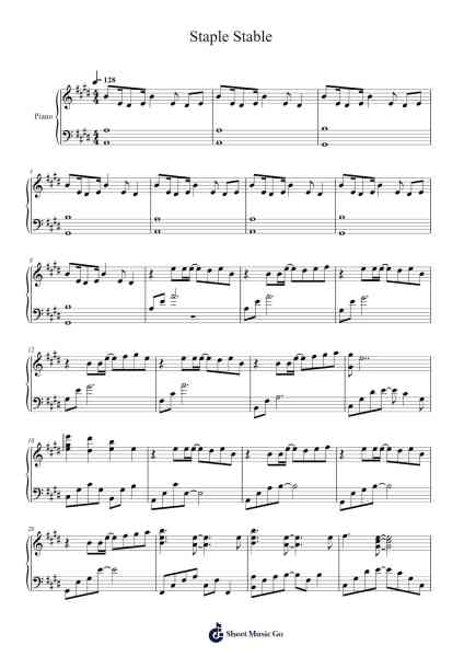 Staple Stable Sheet Music by undefined-Arr.Ninah