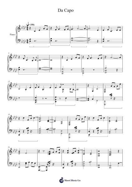 Da Capo Sheet Music by HOYO-MiX-Arr.Scottcy Bachfinn