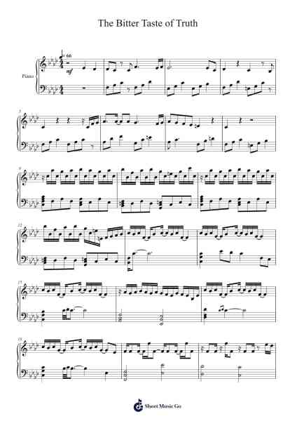 The Bitter Taste of Truth Sheet Music by Noriyuki Iwadare-Arr.Clachel Cliffgray
