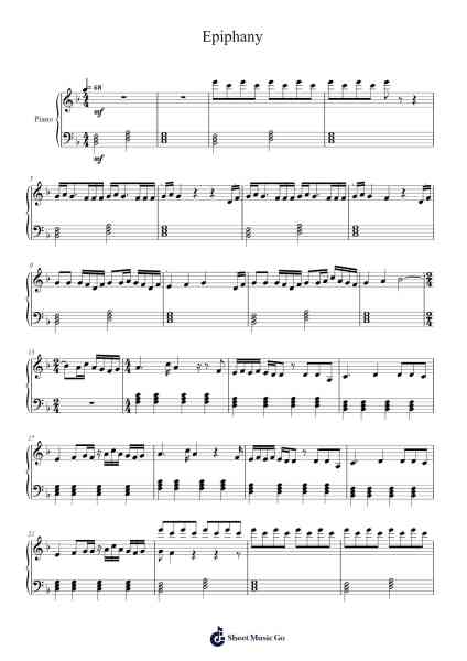 Epiphany Sheet Music by BTS-Arr.Clarva Dougry