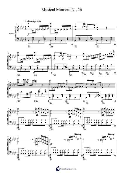 Musical Moment No. 26 Sheet Music by Hrvoje Staneković-Arr.Wilbeth