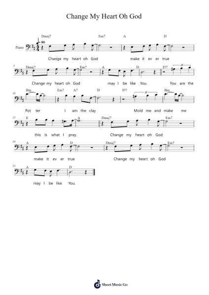 Change My Heart Oh God Sheet Music by Eddie Espinosa-Arr.Leiflance Bessvian