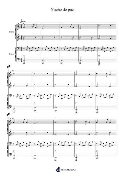 Noche de paz Sheet Music by -Arr.Rusmike Hudje