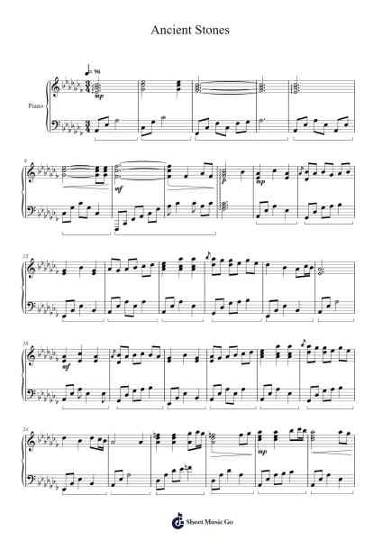 Ancient Stones Sheet Music by Jeremy Soule-Arr.Steinrett Elmen
