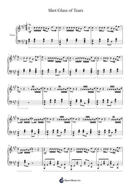 Shot Glass of Tears Sheet Music by Jungkook (BTS)-Arr.Krispert