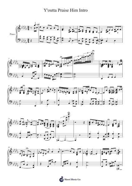 Y'outta Praise Him Intro Sheet Music by Robert Glasper-Arr.Odemick