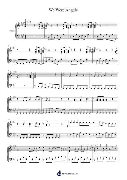 We Were Angels Sheet Music by undefined-Arr.Sigjeff