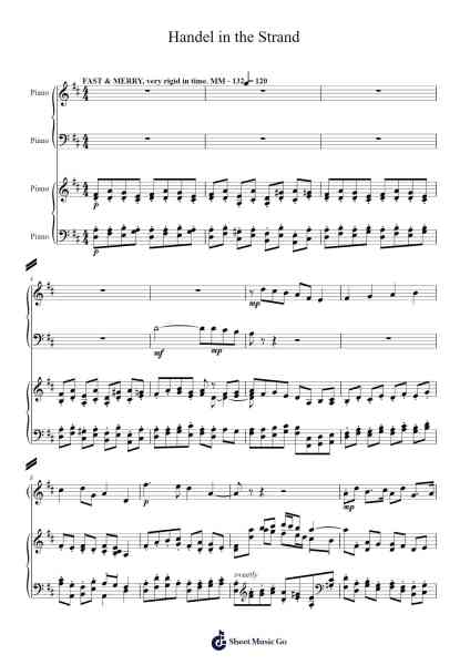 Handel in the Strand (Clog Dance) Sheet Music by Percy Grainger-Arr.Leostone Swinclaude