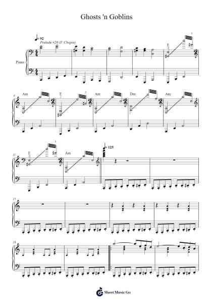 Ghosts 'n Goblins Sheet Music by Mark Cooksey-Arr.Copxia