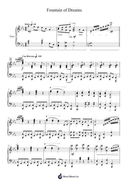 Fountain of Dreams Sheet Music by Hirokazu Ando-Arr.Chloepole