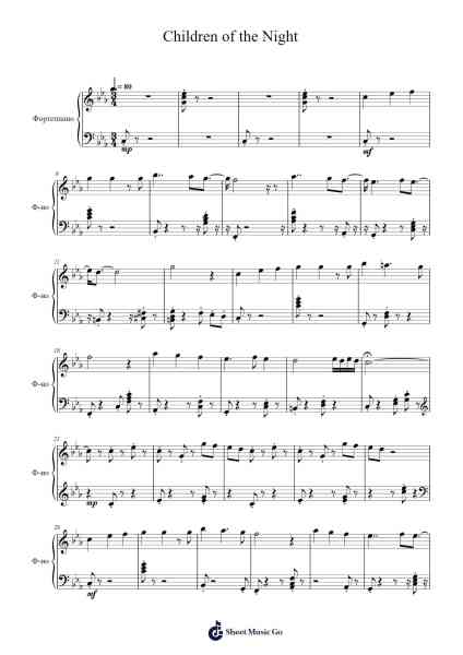 Children of the Night (Come little children) Sheet Music by Kate Covington-Arr.Yvettenat Iveshall