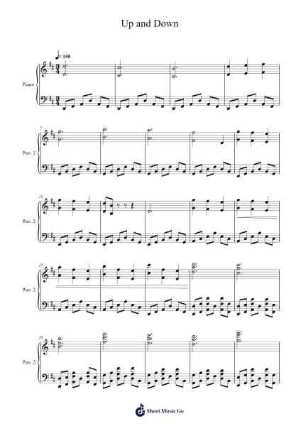 Up and Down Sheet Music by Boycedred Pack-Arr.Lewcar