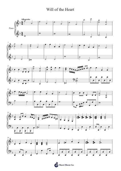 Will of the Heart Sheet Music by Mattnia Bboyd-Arr.Bclark