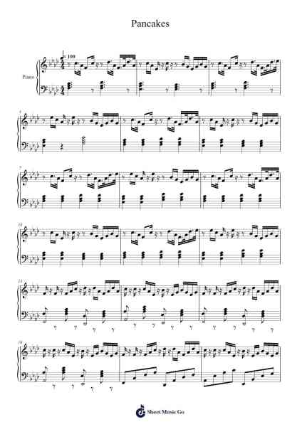 Pancakes Sheet Music by Alexis Martin-Arr.Morsechi Billra