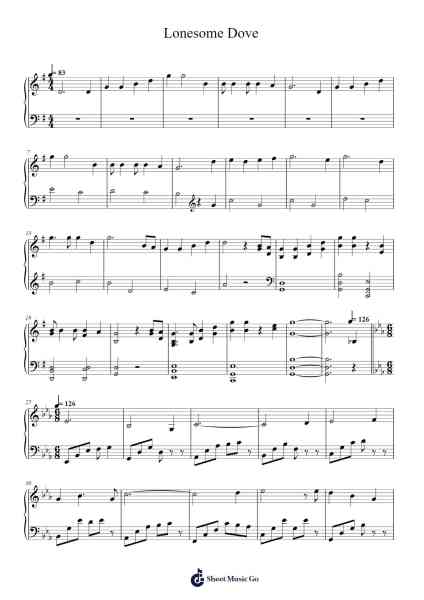 Lonesome Dove Sheet Music by Garth Brooks-Arr.Corsay Parhys