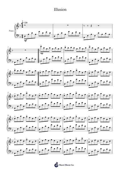 Illusion Sheet Music by Delin Joby-Arr.Elroylitt Graycia