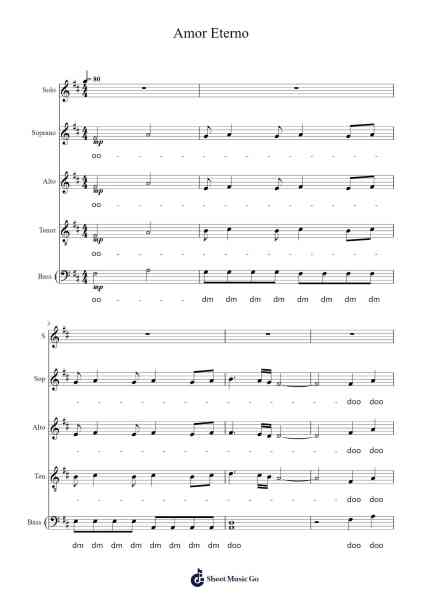 Amor Eterno Sheet Music by Rocío Dúrcal-Arr.Dolamb Strafay