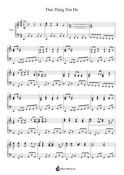 That Thing You Do Sheet Music by Adam Schlesinger-Arr.Fantus