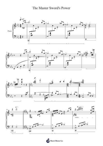 The Master Sword's Power Sheet Music by Manaka Kataoka-Arr.Toutfey