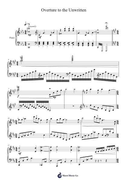 Overture to the Unwritten "Howart's Legacy" Sheet Music by chuck e. myers “sea”/J. Scott Rakozy/Peter Murray-Arr.Beckfey Earlnice