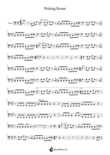 Waiting Room Sheet Music by Fugazi-Arr.Sret