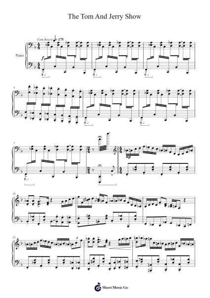 The Tom And Jerry Show Sheet Music by Hiromi Uehara-Arr.Morsechi Billra