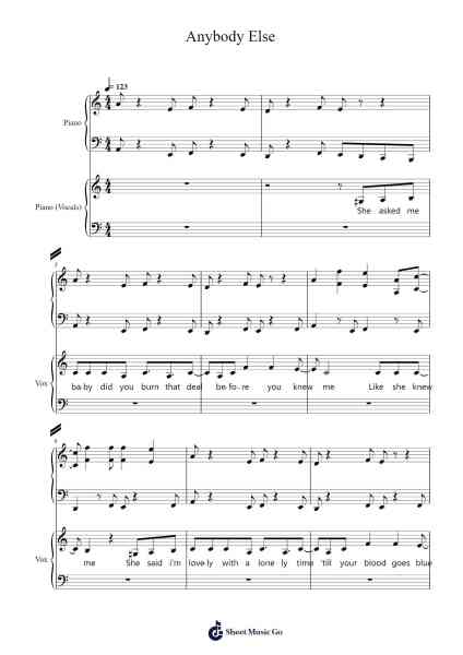 Anybody Else Sheet Music by Dom Fera-Arr.Thoclare