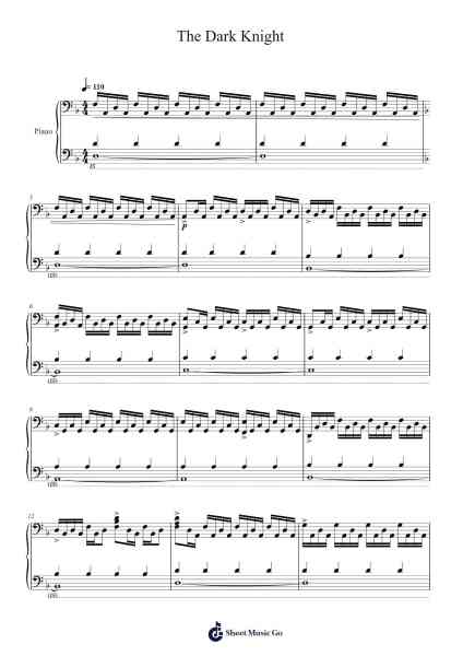 The Dark Knight: Original Motion Picture Soundtrack Sheet Music by Hans Zimmer-Arr.Hebart Timron