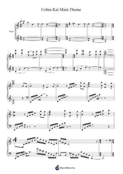 Cobra Kai Main Theme Sheet Music by Leo Birenberg-Arr.Feltrid